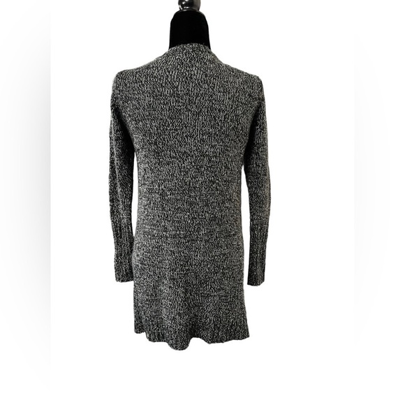 Vero Moda Black and White Knit Long Open Front Cardigan - XSmall - Picture 5 of 11